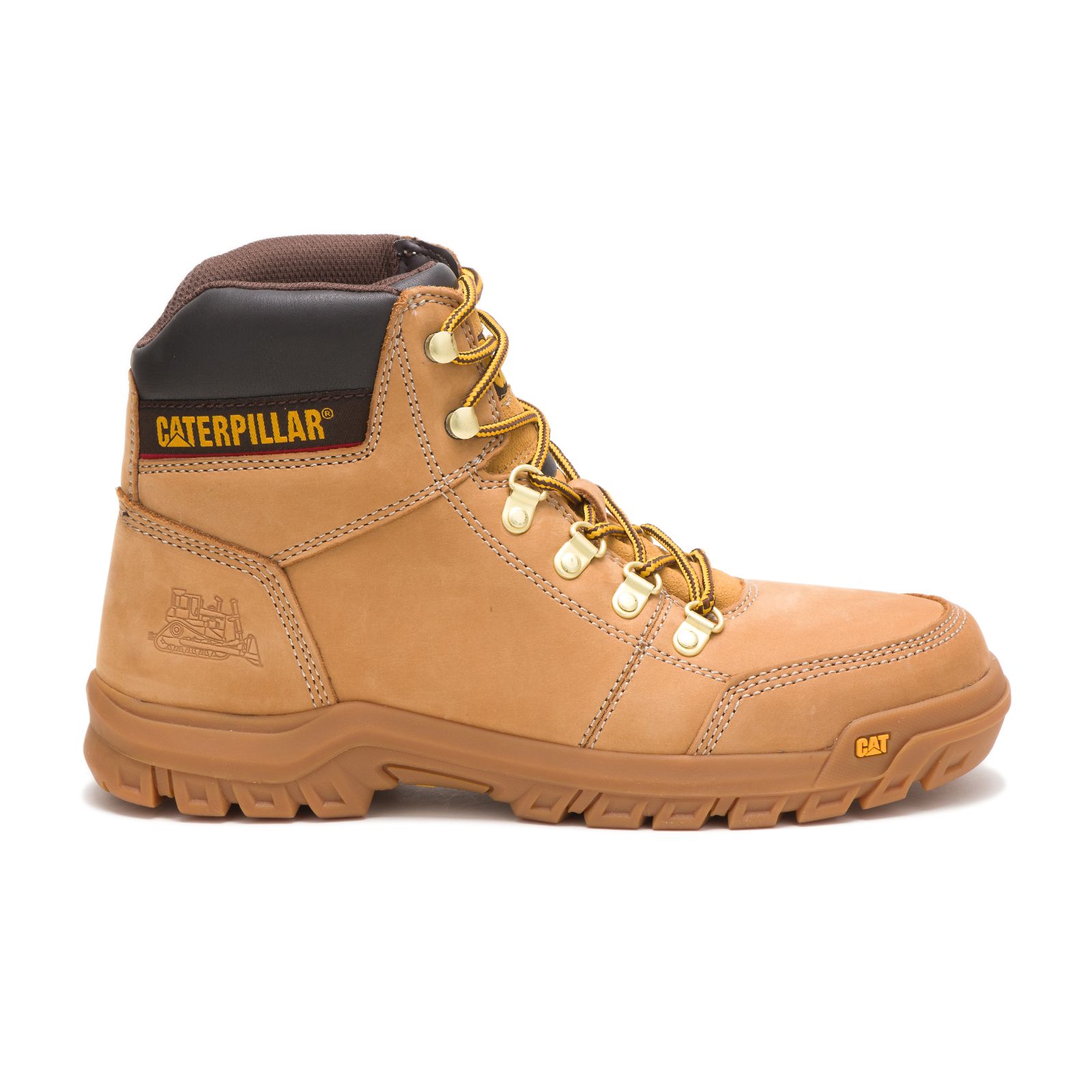 Men's Caterpillar Outline Work Boots Orange Ireland IJQF16035